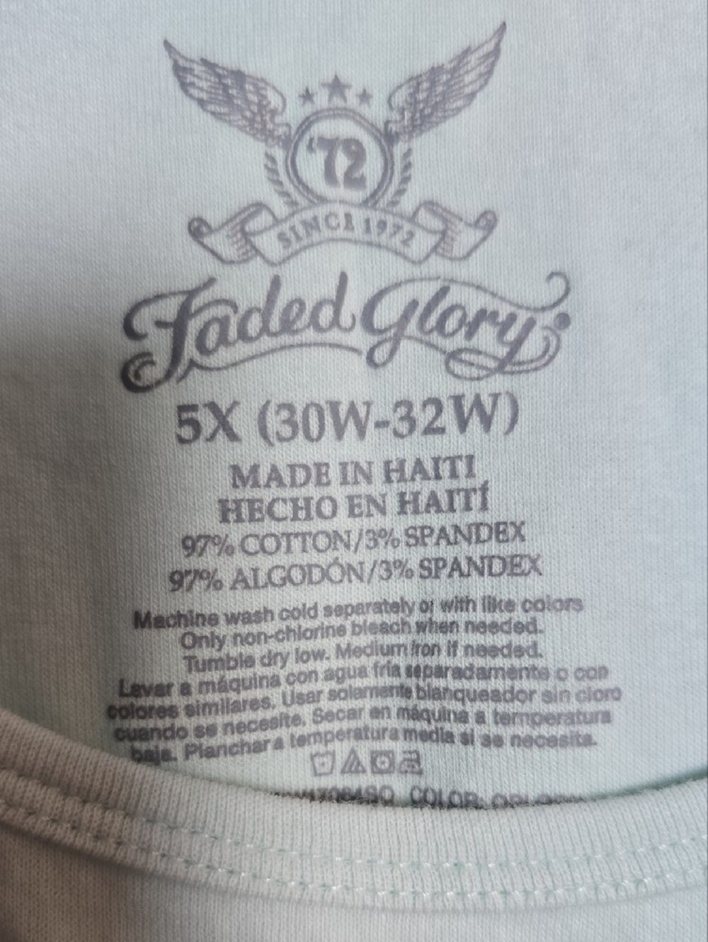 Faded Glory 5X Mint Green Scoop Neck Tank - Picture 2 of 3